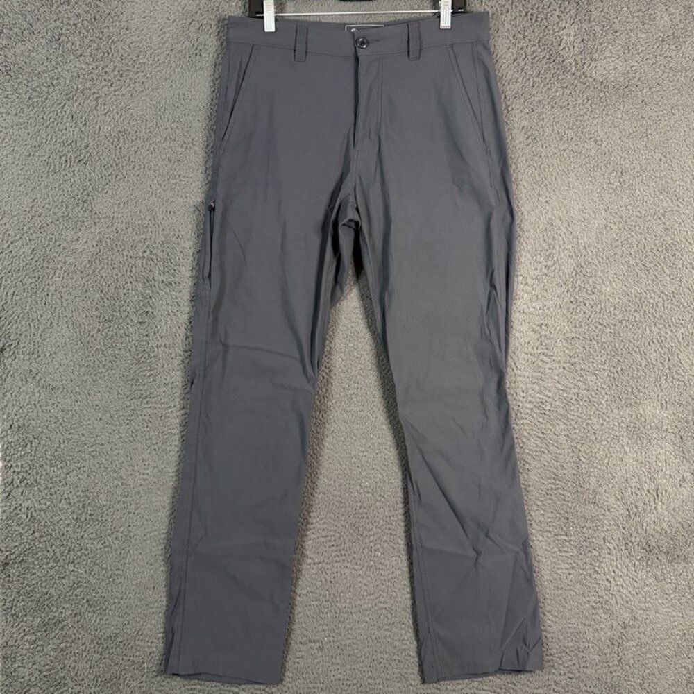 Eddie Bauer Travex Pants Mens 32x34 Gray Regular Fit Stretch Outdoor Hiking